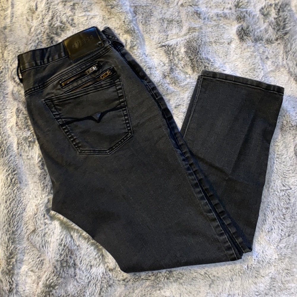 Men’s Guess Black Jeans Slim Fit 36X30